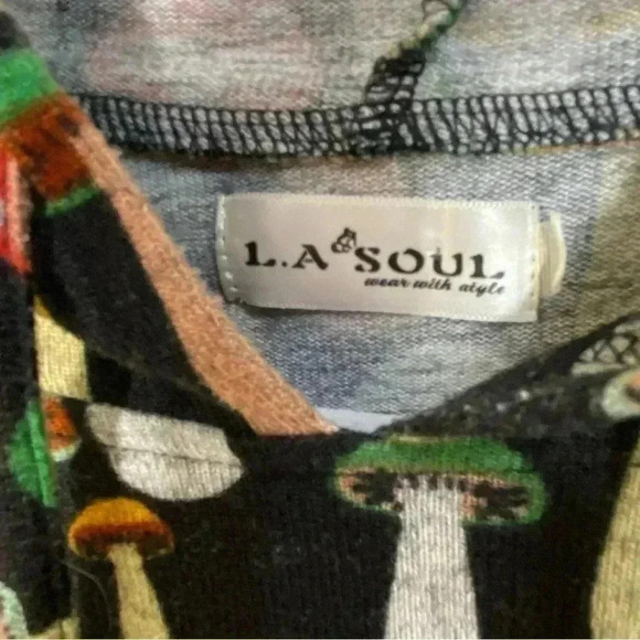 La soul Mushroom fungi whimsical long sleeve oversized hoodie mushroom - Picture 4 of 5